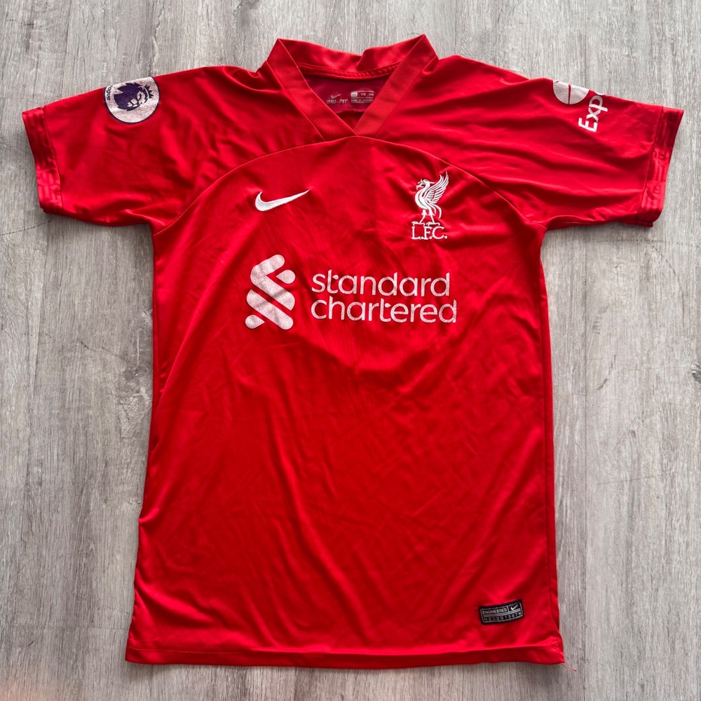 Nike Liverpool FC 2022-23 Home Jersey Salah 11 Red Soccer Shirt Youth XL 176